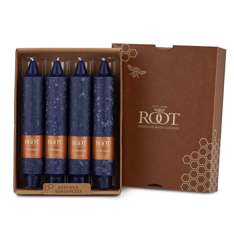 Root Candles 597220 Unscented Timberline Collenette 7Inch Dinner Candles 4Count Abyss - Image 1