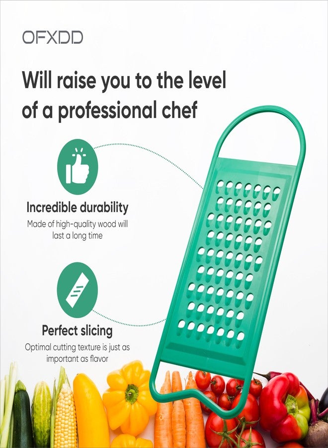 OFXDD Graters for Kitchen - Shredder Kitchen with Handle - Flat Hand Grater - Plastic Graters, Peelers & Slicers for Potatoes, Carrots, Eggs, Mushrooms, Chocolate, Cheese - Image 4