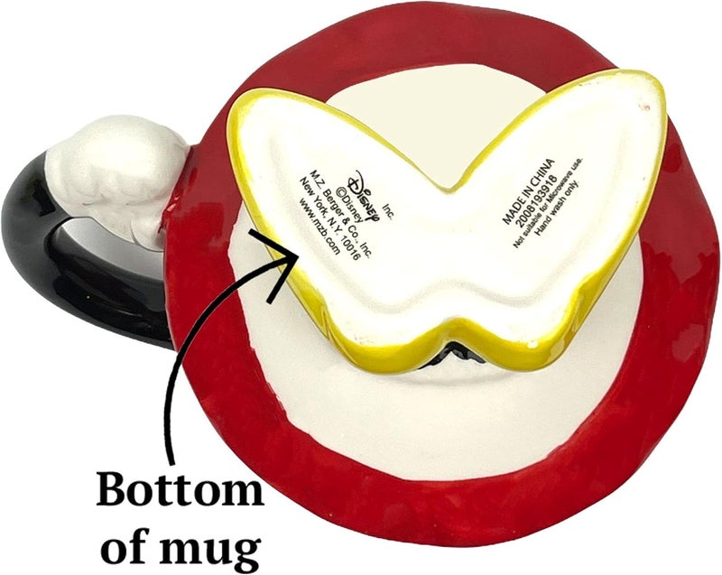 FAB Starpoint FAB Starpoint Ceramic Disney Minnie Mouse Red Drinking Mug with Arm One Size  - Image 5