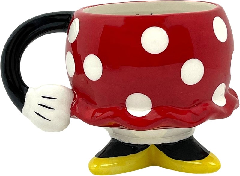 FAB Starpoint FAB Starpoint Ceramic Disney Minnie Mouse Red Drinking Mug with Arm One Size  - Image 1