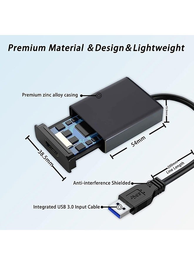 جويز محول USB إلى HDMI لشاشات متعددة 1080P متوافق مع نظام التشغيل Windows XP 7 8 10 11 - Image 2