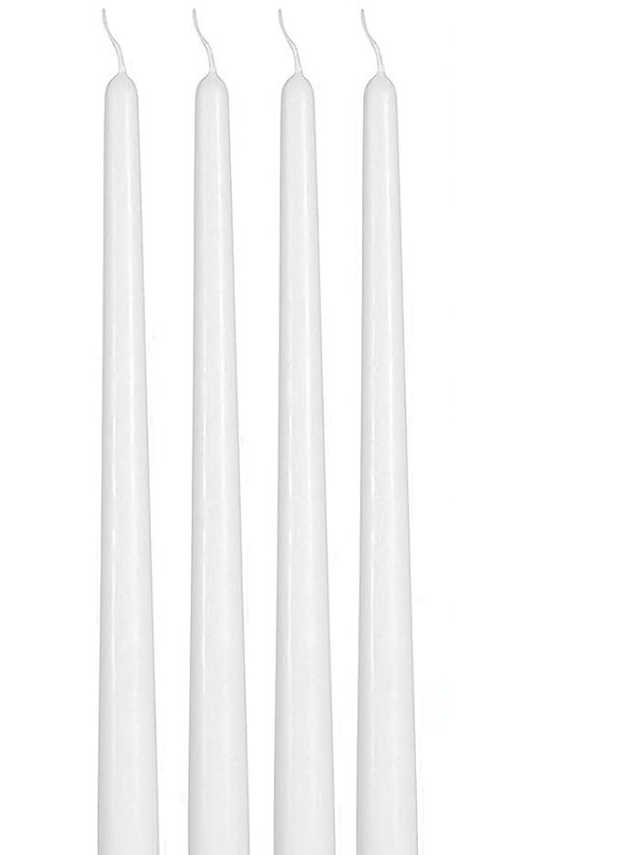 Natural White Candles – 4pcs, 20cm Each – Ideal for Décor & Daily Use - Image 2