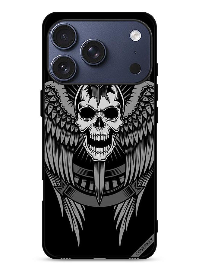 Covernex Apple iPhone 17 Pro Protective Case Cover Skull Have Eagle Wings - Image 1