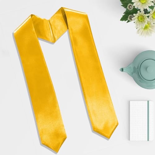 Happy Secret Graduation Stole for Adults 60" Long,Plain Satin Sash for Class of 2025 Commencement Ceremony - Image 4