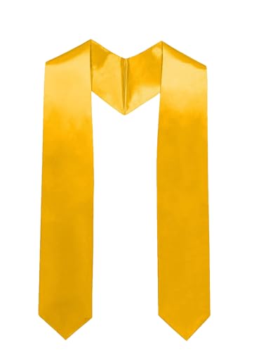 Happy Secret Graduation Stole for Adults 60" Long,Plain Satin Sash for Class of 2025 Commencement Ceremony - Image 1