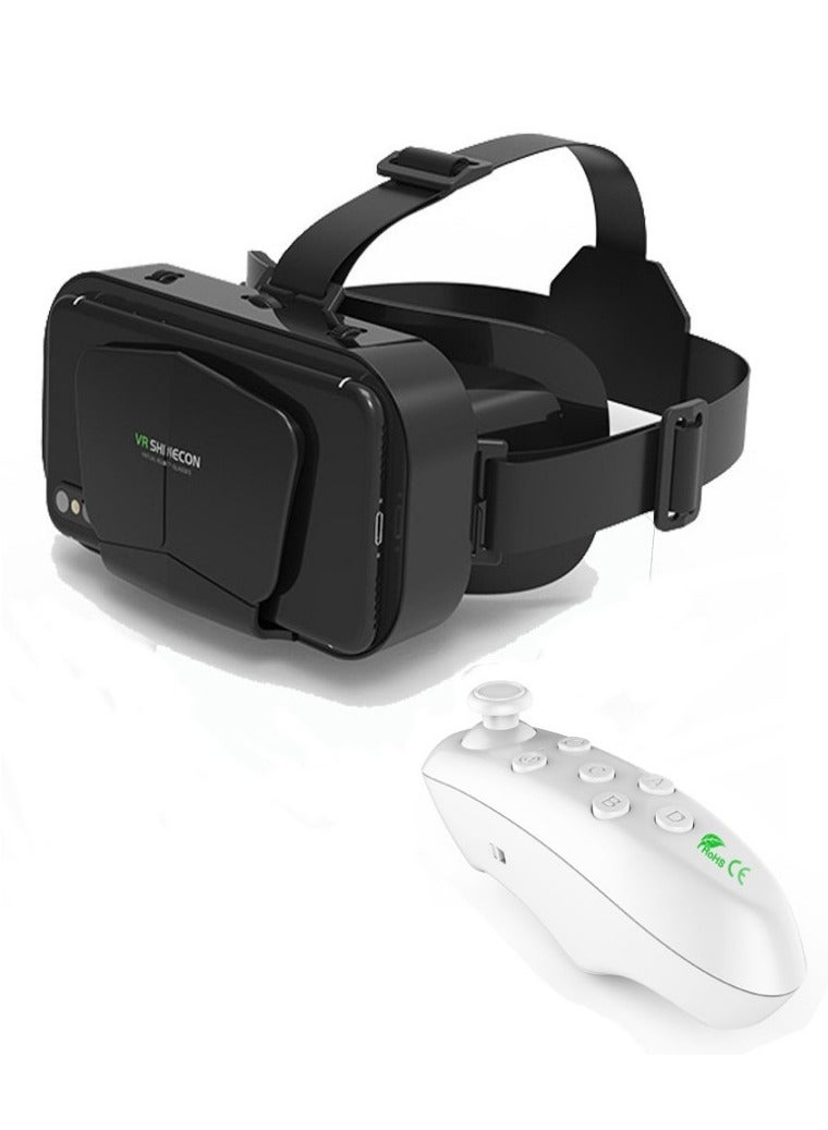 VR Glasses 3D Headset Virtual Reality Devices Helmet Viar Lenses Goggle For Smartphone Cell Phone Smart With Controller - Image 1