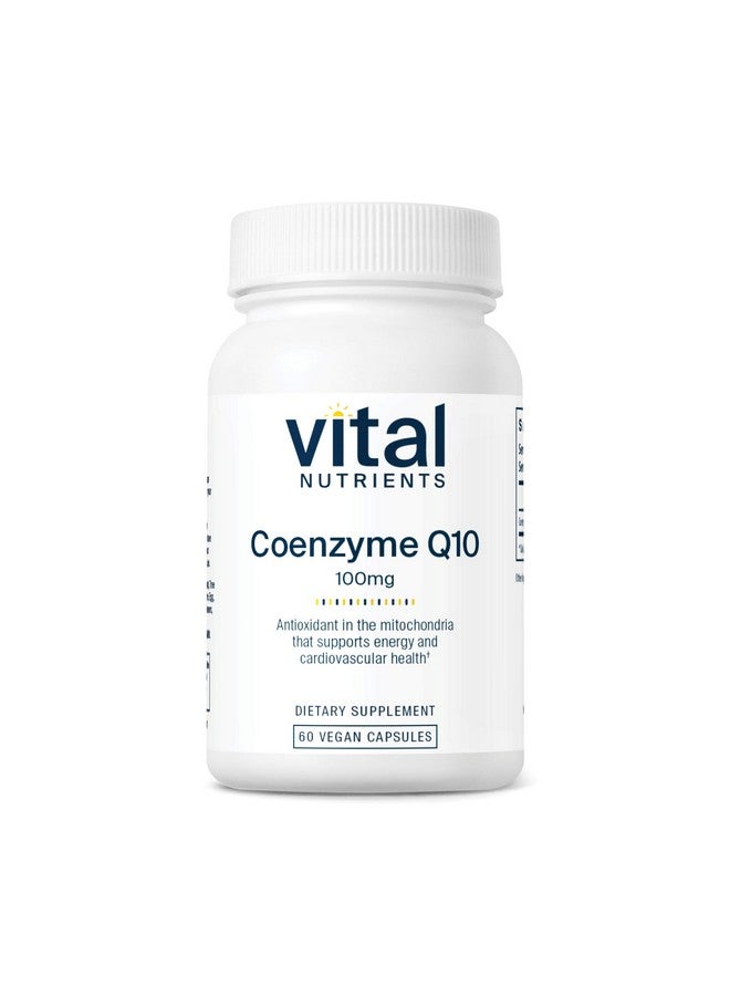 Vital Nutrients CoQ10 100mg | Vegan Supplement | CoEnzyme Q10 from Ubiquinone | Potent Antioxidant to Support Heart Health and Energy Levels* | Gluten, Dairy and Soy Free | Non-GMO | 60 Capsules - Image 1