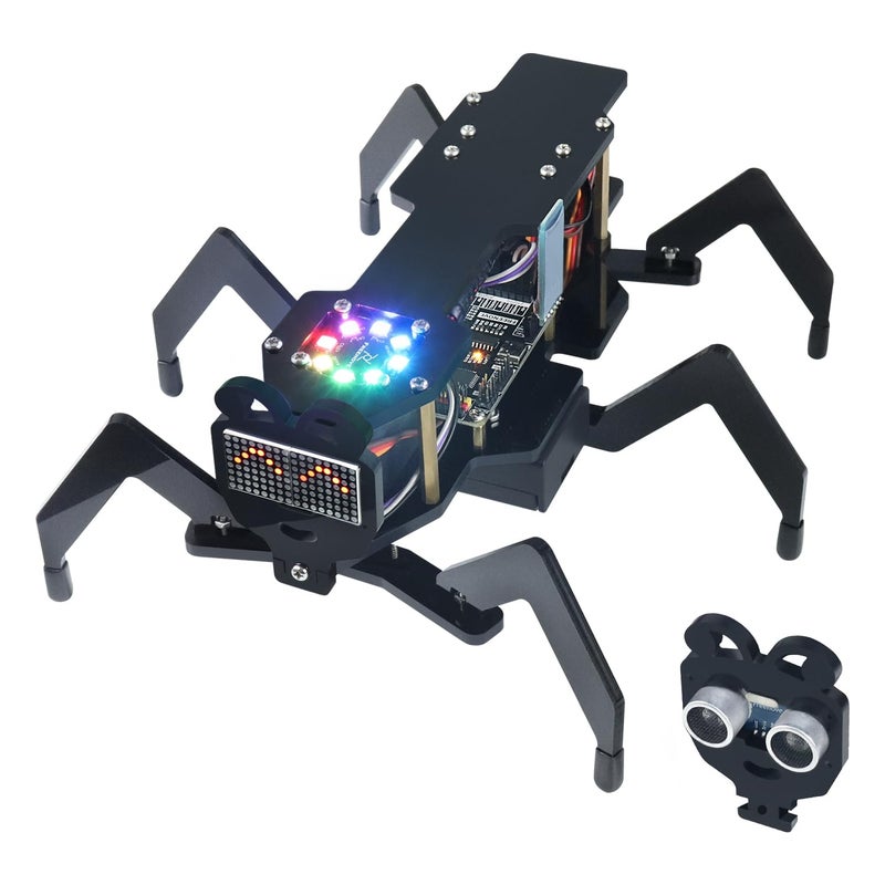 Freenove Robot Ant Kit (Compatible with Arduino IDE), Dot Matrix Expressions, Obstacle Avoidance, Wireless Control App, Ultrasonic Sensor Servo - Image 1