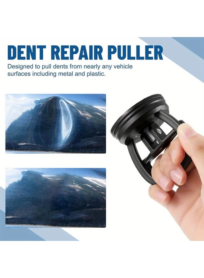 أداة سحب كؤوس شفط سوداء 4 قطع، مجموعة أدوات إصلاح زجاج السيارات - Image 3