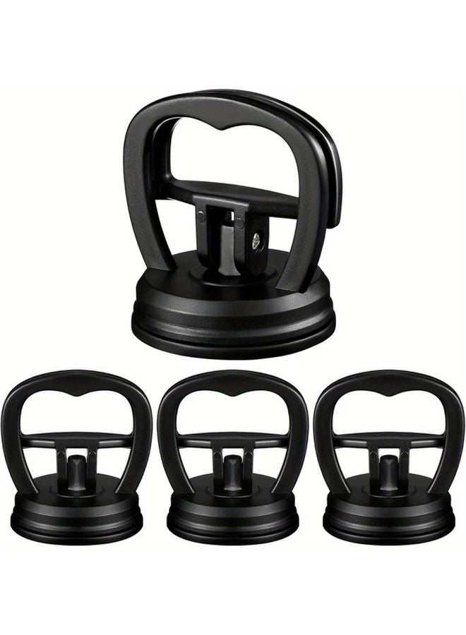 أداة سحب كؤوس شفط سوداء 4 قطع، مجموعة أدوات إصلاح زجاج السيارات - Image 1