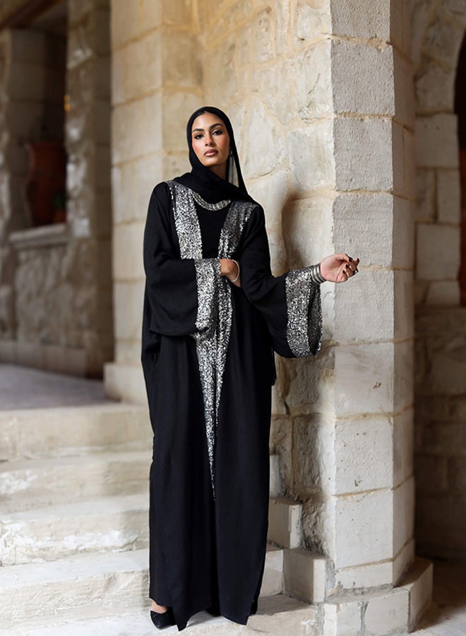 تاي شوب تاي شوب - قفطان - اسود - فضي نسائي 