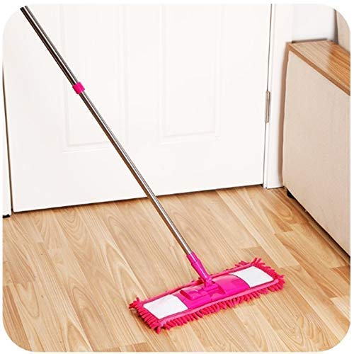 KREZON Flat Mop Microfiber Floor Mop Hardwood Mop Stainless Steel Handle with Reusable Flat Mop Pads - Image 2