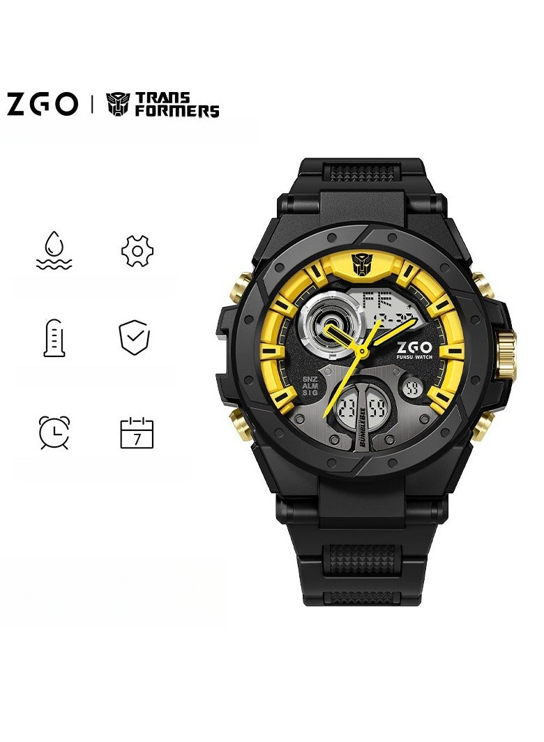 ZGO ساعة إلكترونية رياضية متعددة الوظائف هدية طلابية مقاومة للماء مع علامة تجارية مشتركة - Image 1
