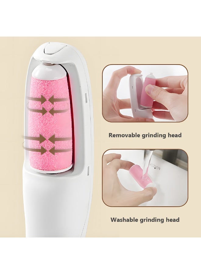 جهاز كهربائي لإزالة مسامير القدمين، جهاز فرك للجلد الجاف الميت والمتشقق والجاف، مجموعة العناية بالقدمين في المنزل، مجموعة باديكير احترافية للقدمين - Image 4
