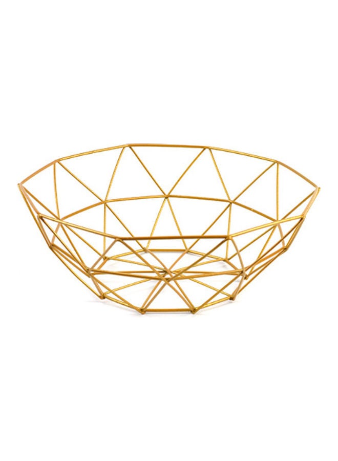 Fruit Serving Basket Gold 