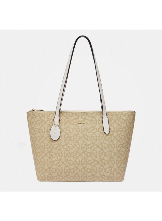 St&Sat Women's Commuter Tote Bag, Large Capacity Shoulder Bag, Vintage Handbag, Underarm Bag - Image 3