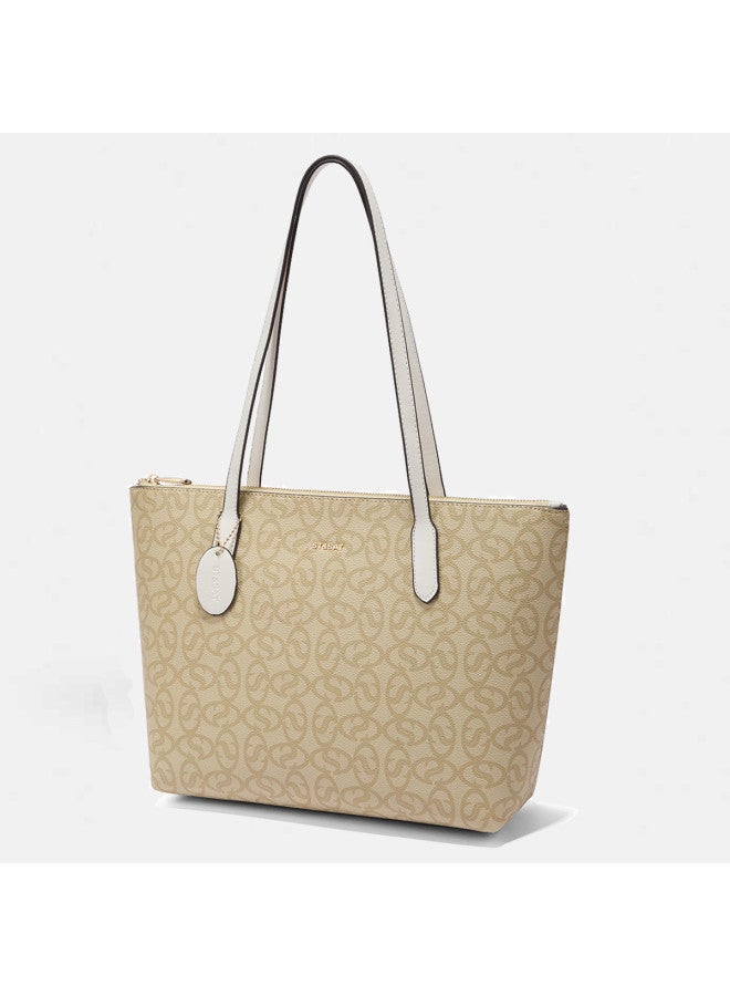St&Sat Women's Commuter Tote Bag, Large Capacity Shoulder Bag, Vintage Handbag, Underarm Bag - Image 4