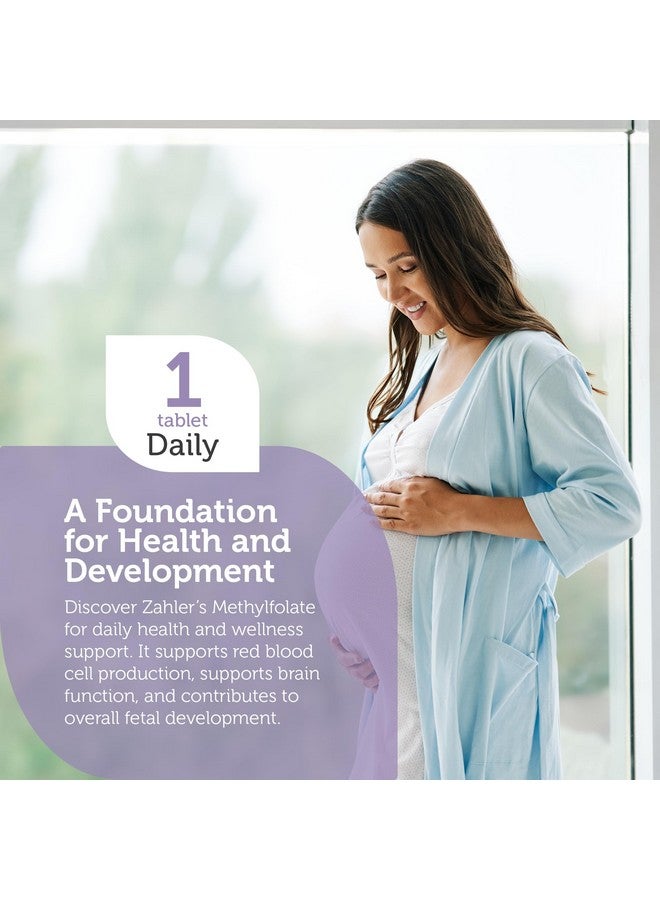 Zahler Methylfolate - Supports Healthy Fetal Development and Genetic Health - Methylated Folic Acid from 1000 mcg DFE L-Methylfolate - Kosher Non GMO Methyl Folate Supplement for Women (60 Capsules) - Image 2