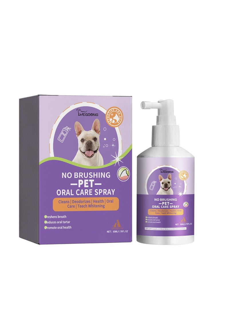 Pet Teeth Cleaning Spray Pet Oral Cleaner Fresh Breath Deodorizing Deodorizing Cleaner