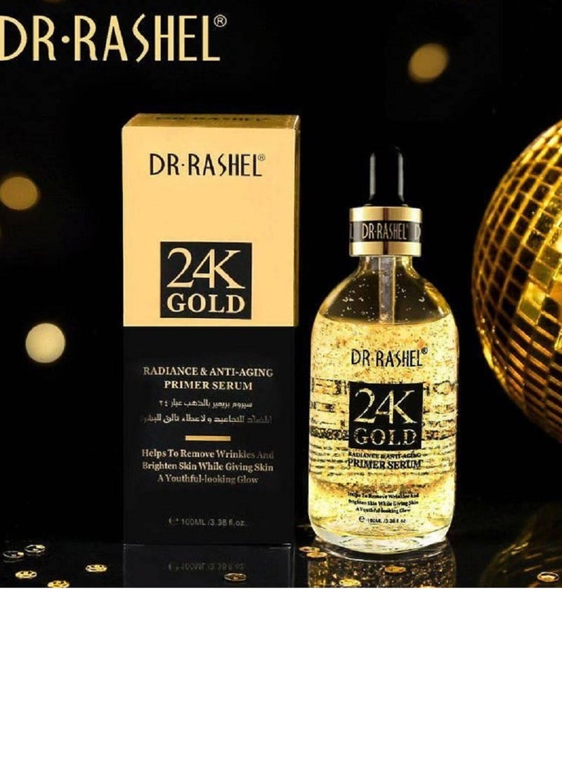 DR. RASHEL 24K Gold Radiance And Anti-Aging Face Primer Serum 100Ml  - Image 5