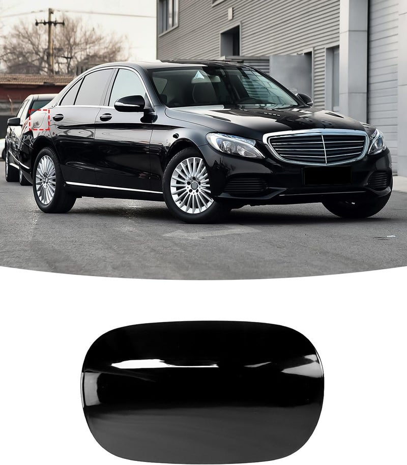 LIMBQS Fuel Tank Cover for Mercedes-Benz C300 C400 C43 C450 C63 (2015-2021) - Black - Image 1