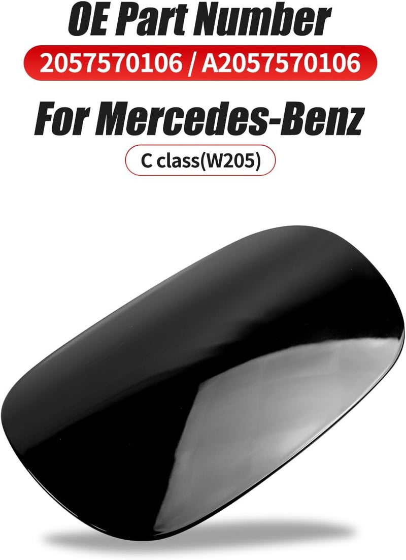 LIMBQS Fuel Tank Cover for Mercedes-Benz C300 C400 C43 C450 C63 (2015-2021) - Black - Image 3