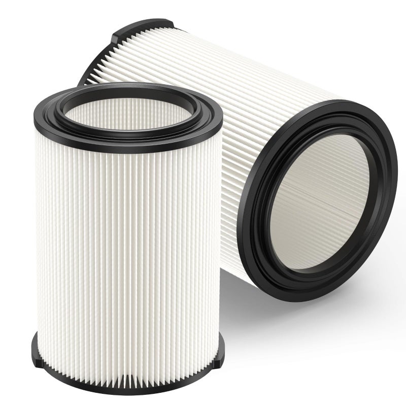 LINNIW 2-pack Standard Wet/dry Vac VF4000 Replacement Filter, Compatible with RIDGID Vacs 5-20 Gallons Vacuum Cleaner - Image 1