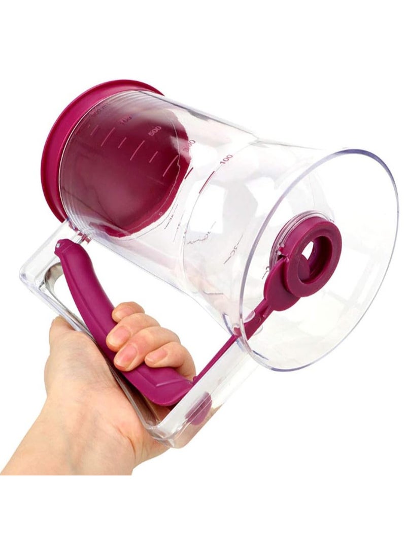 Batter Dispenser With Measuring Label 4 Pack Pancake Mold Egg Shaper  - Image 3