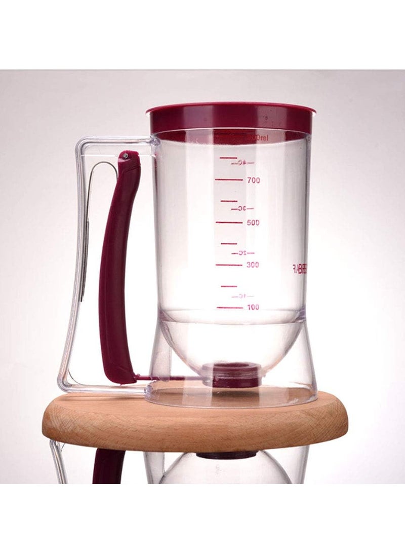 Batter Dispenser With Measuring Label 4 Pack Pancake Mold Egg Shaper  - Image 4
