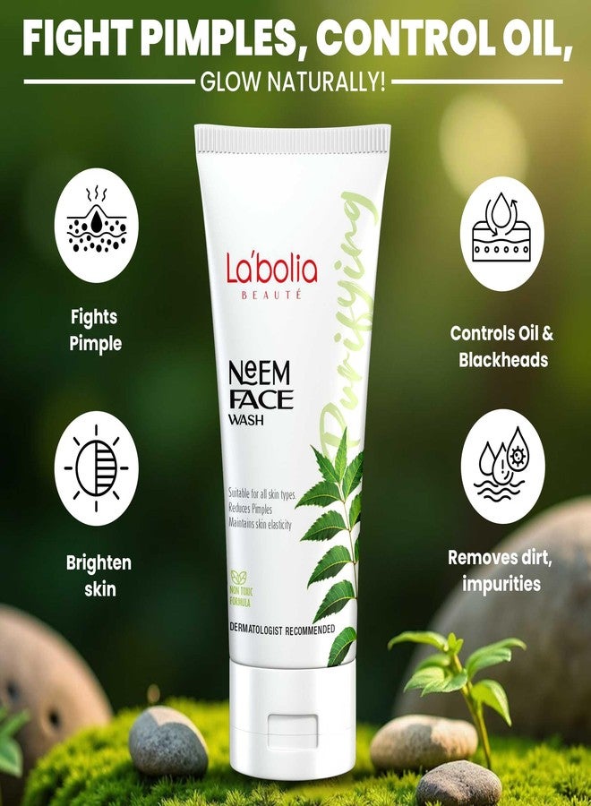 Labolia Beaute Neem Face Wash for Tanning & Pimple Reduction 100g - Image 5