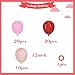 YMSZ Red and Pink Balloons 50pcs 12 inch Red and Pink Balloons for Valentines Theme Party Supplies Wedding Birthday Party Decorations - Image 4