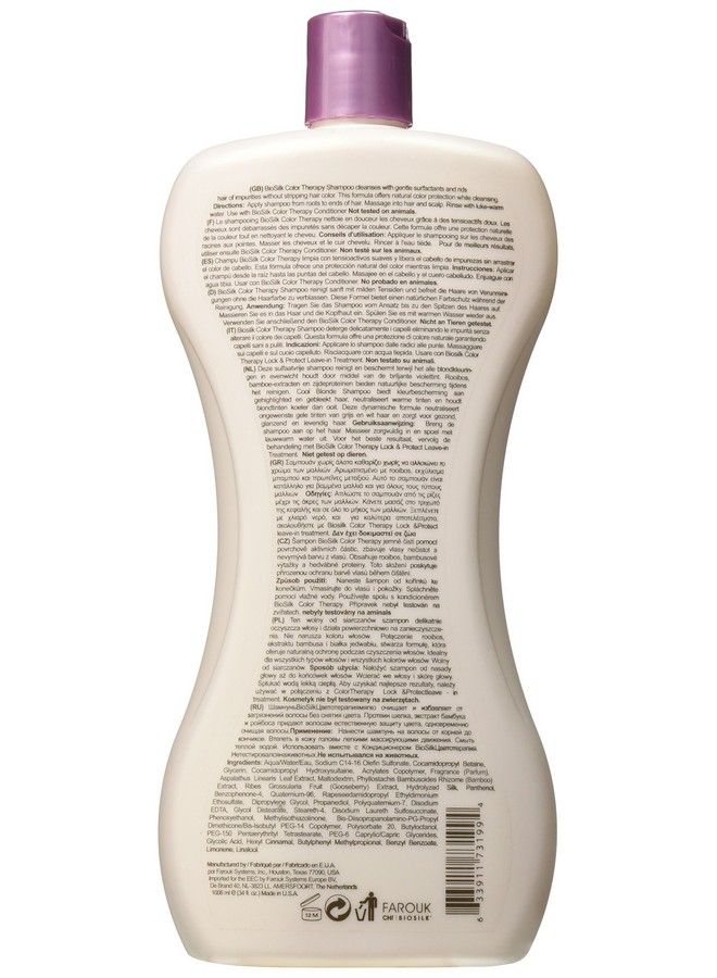 BIOSILK Color Therapy Shampoo For Unisex 34 Oz Shampoo - Image 3