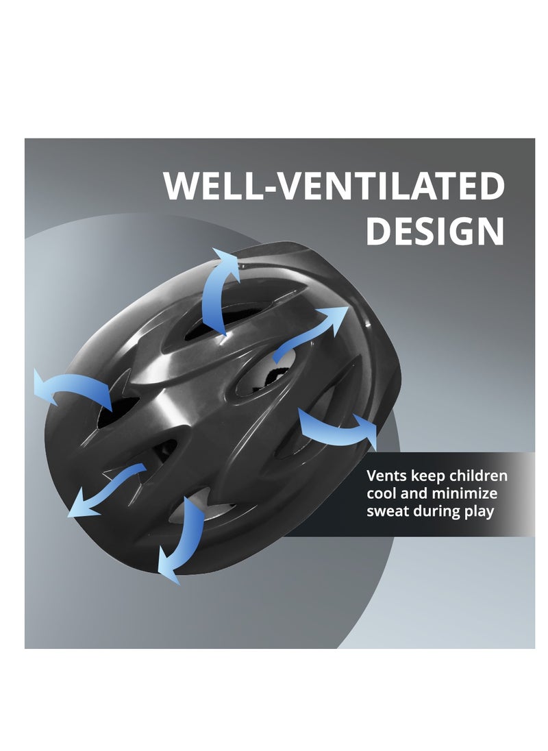 EL1026 Multi Utility Sports Helmet for Cycling, Skating, Skateboarding |  Material : ABS, EPS | With High Density EPS (Thermocol) Padding, Soft Cushion and Adjustable Strap for Best Fit