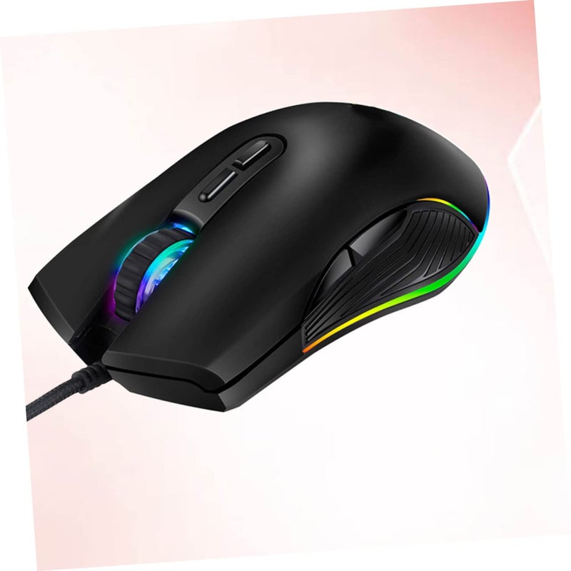 ماوس ألعاب مريح بـ7 أزرار مع إضاءة خلفية RGB ودقة 2400 نقطة في البوصة وقبضة مريحة لأجهزة الكمبيوتر المحمولة والكمبيوتر الشخصي - Image 5