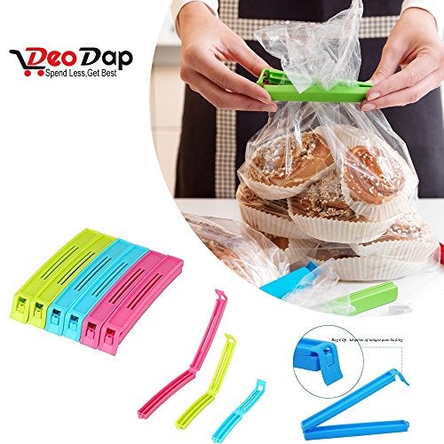 DeoDap Clips for Packet Sealing 18 Pc – Multipurpose Plastic Airtight Food Pack Sealer for Kitchen Use – 3 Different Sizes (Small, Medium & Large) – Reusable & Multicolor for Snacks & Storage Bags - Image 5