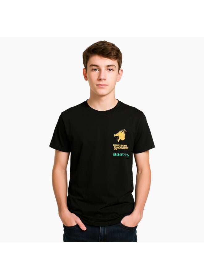 ترو كير تيشيرت أكمام قصيرة للأولاد دنجنز آند دراغونز من هاسبرو - Image 1