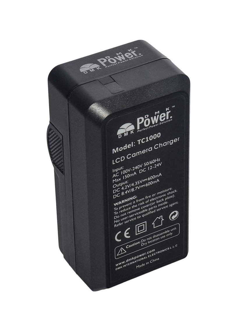 DMK Power DMK Power EN-EL12 TC1000 LCD Battery Charger Compatible with Nikon Coolpix S640 S1100 S710 S6200 s6300  - Image 2