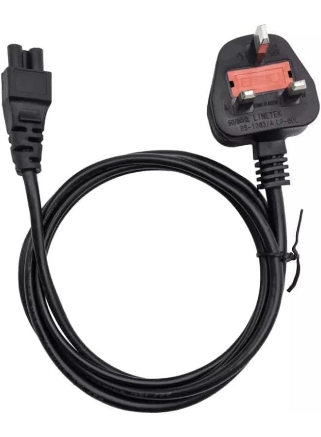 ECVV [2 Meter/ 6.7-Feet] UK Laptop Power Cable 13A 250V with Fuse 3 PIN Plug to C5 Mains Power Cable for Laptop Adaptor/Charger - Image 5