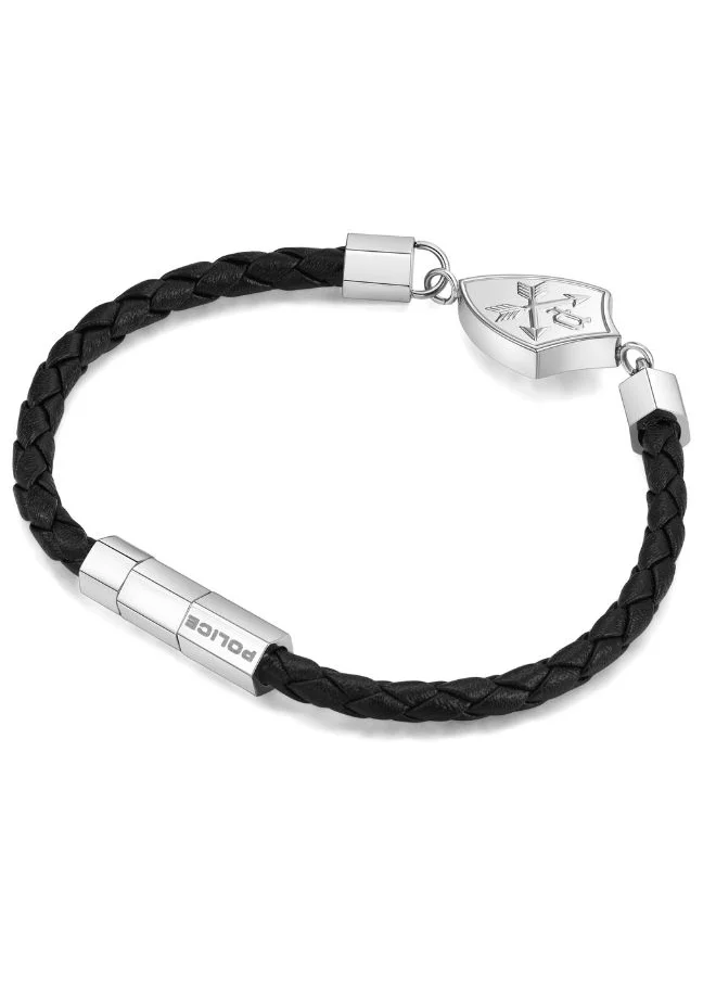 بوليس Heritage Crest Bracelet For Men Silver Color