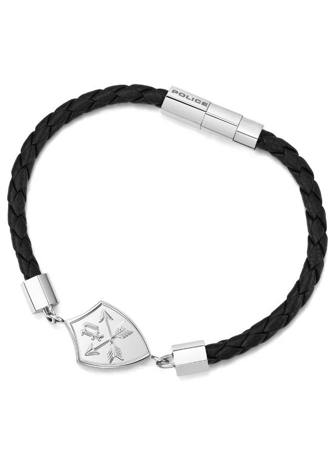 بوليس Heritage Crest Bracelet For Men Silver Color