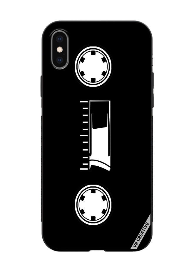VR CREATIVE Protective Case Cover For Apple iPhone X/XS Cassette Tape Design Multicolour - Image 1