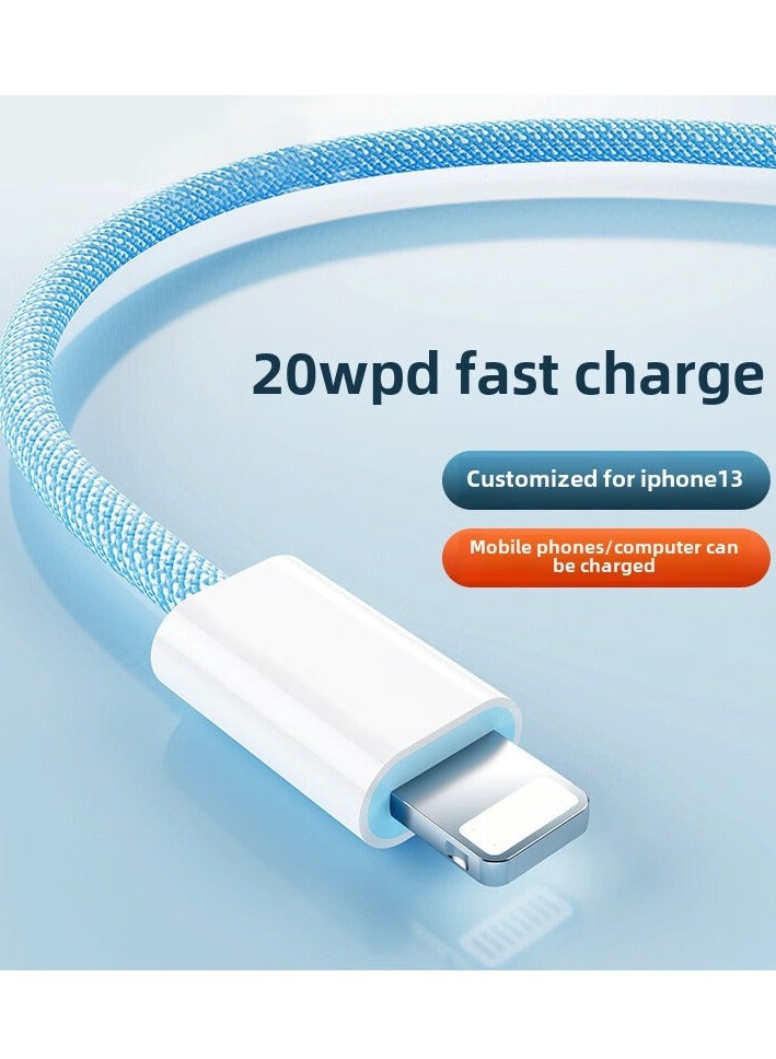 Lighting 1M long 20WPD fast charging suitable for iPhone data cable ihone 8/11/12/fast charging phone charging cable 13/xs/6 suitable for iPad tablet, power bank, phone charging cable, suitable for iPhone/iPad full range - Image 2