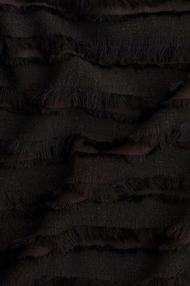 H&M Fringe-trimmed midi skirt