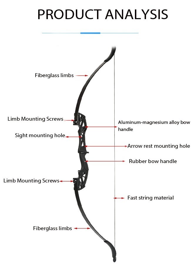 Gasin - Premium Recurve Bow Set - 30-Pound Power, Complete Accessories for an Enhanced Shooting Experience - Image 1