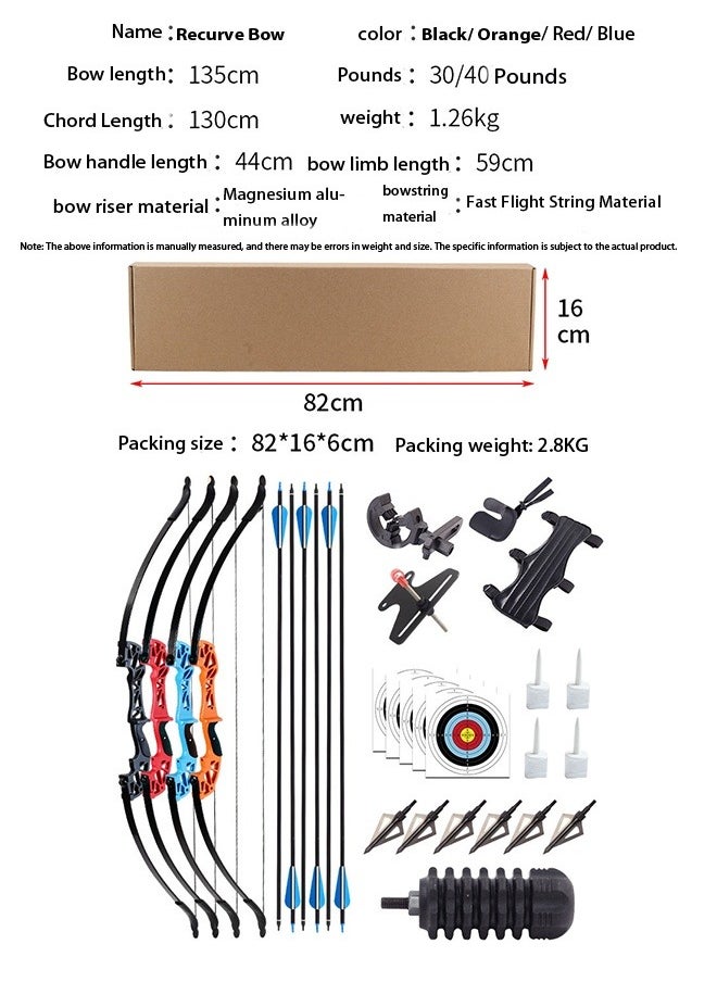 Gasin - Premium Recurve Bow Set - 30-Pound Power, Complete Accessories for an Enhanced Shooting Experience - Image 1