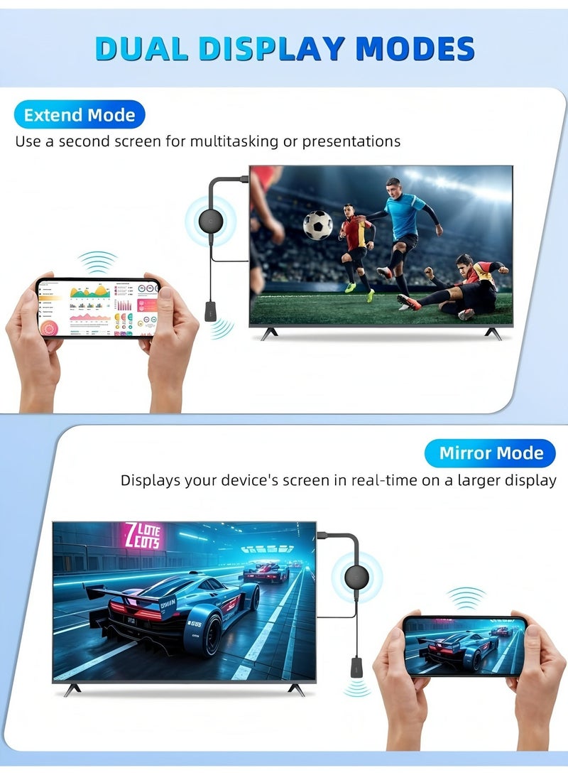 أبلينم جهاز Chromecast HD للبث من الجيل الثالث بنظام Android، يدعم شبكة Wi-Fi 5G، ويتميز بجودة صورة فائقة الوضوح بدقة 4K، ومتوافق مع التلفزيون ويوتيوب وغيرها من وسائط البث. - Image 5