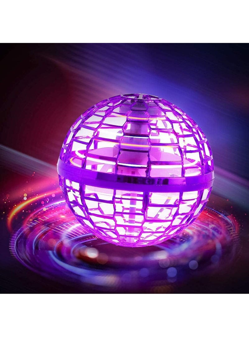 ألعاب الكرة الطائرة، طائرة بدون طيار صغيرة مدمجة بإضاءة LED، تدور بزاوية 360 درجة، يتم التحكم بها يدويًا، كرة بوميرانج طائرة - Image 1