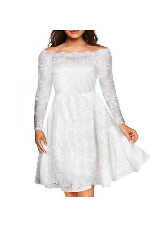 فستان نسائى دانتيل ببطانة