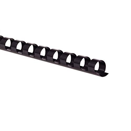 GBC Binding Spines / Spirals / Coils, 3/8" Diameter, 55 Sheet Capacity, CombBind, Black, 100 Pack (4000044) - Image 5