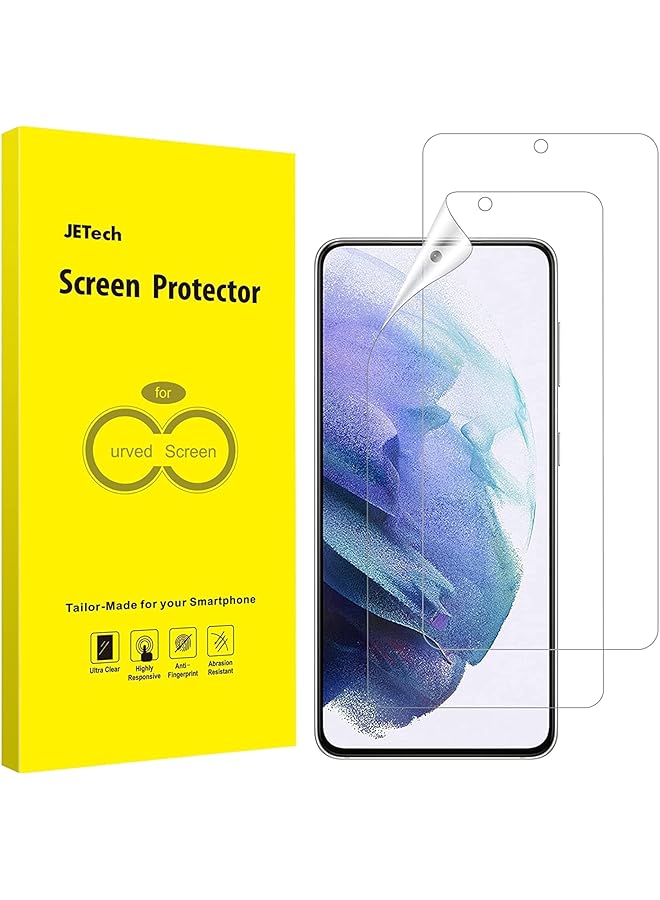 Jetech Screen Protector For Samsung Galaxy S21 6.2 Inch HD Clarity Flexible Tpu Film 2 Pack - Image 1